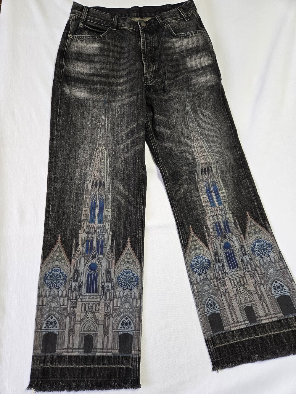 NWOT Bravest Studios Men's Baggy Denim Washed Black Cathedral Jeans sz 30